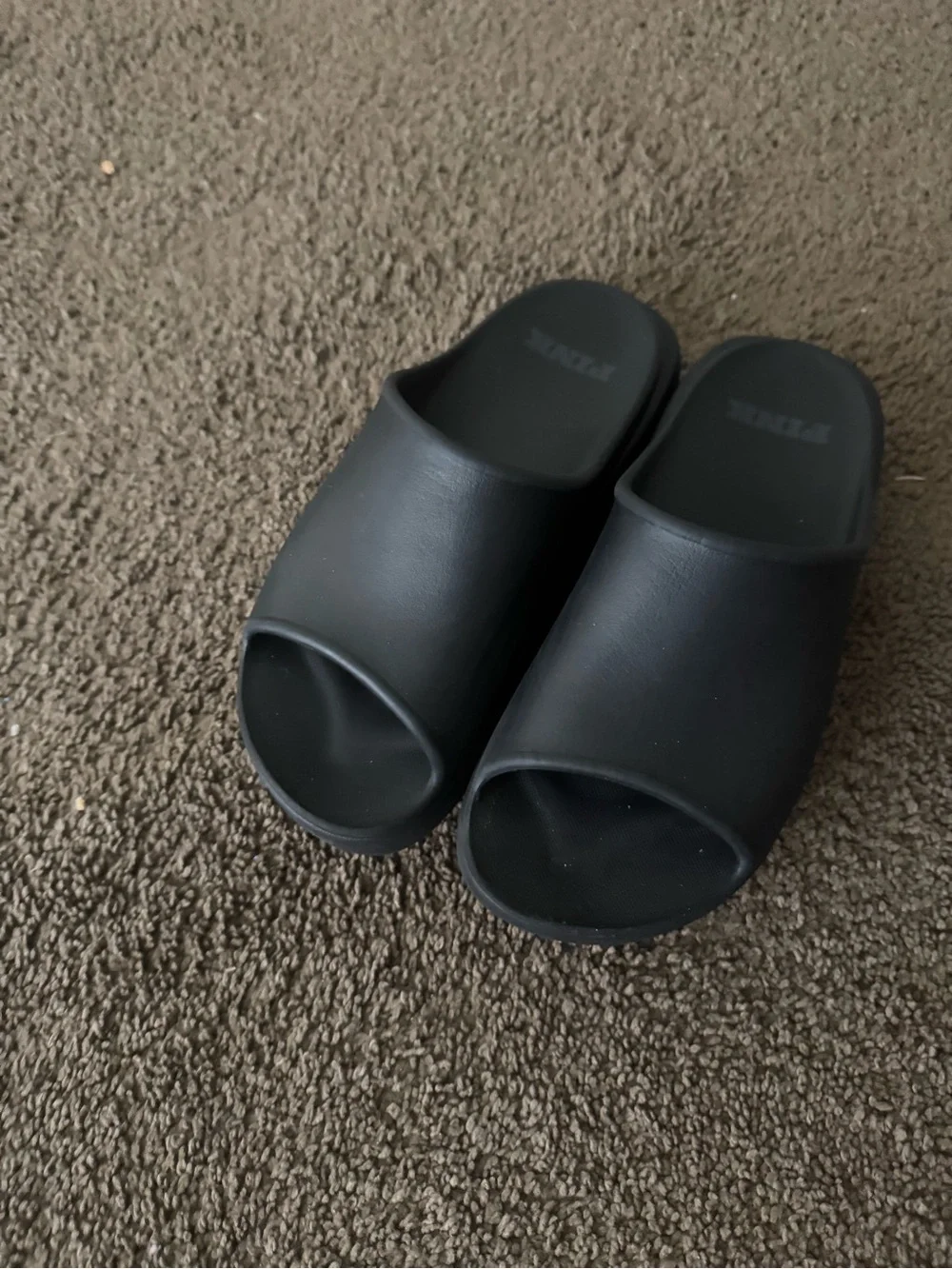 PINK Victoria's Secret Black Slide Sandals for Kids